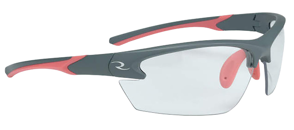 Radians WS6810CS Ladies Range Shooting Glasses Clear Lens Gray Coral Accent Frame