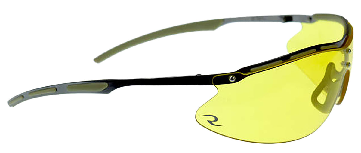 Radians CSB1014CS Bravo Ballistic Shooting Glasses Amber Lens Single Metal Frame