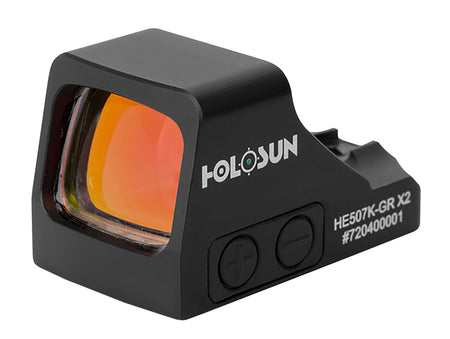 Holosun HE507KGRX2 507 Black Anodized 2 MOA Green Dot/32 MOA Circle Subcompact Pistol Sight