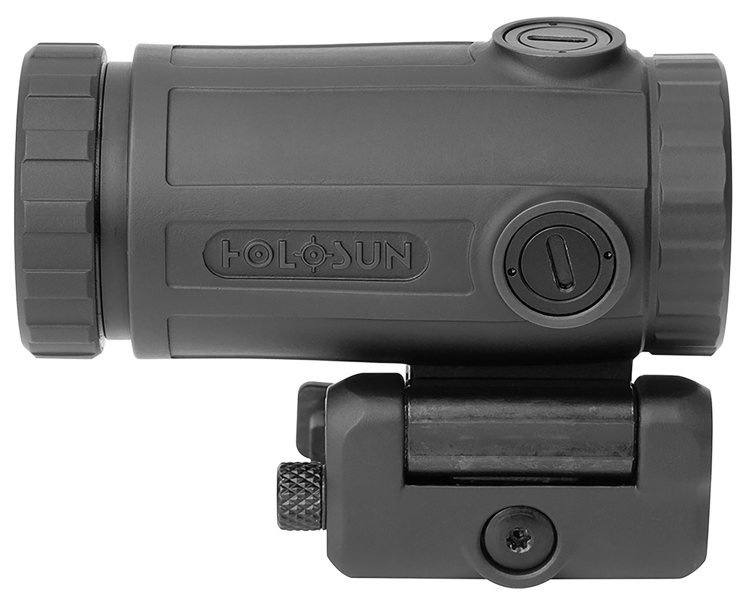 Holosun HM3XT Titanium 3x Magnifier Black Anodized with QD Flip-to-Side Picatinny Mount