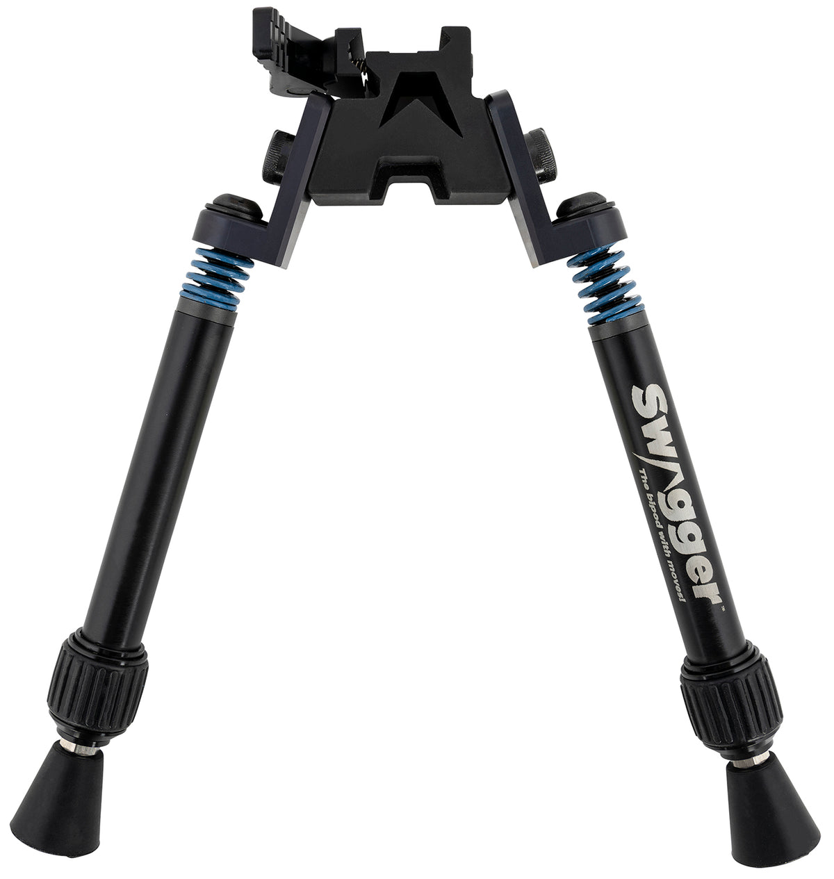 Swagger SWAGBPSFR10 SFR10 Flex-to-Rigid QD Bipod, Black, Picatinny, 6"-10.50" Adjustment
