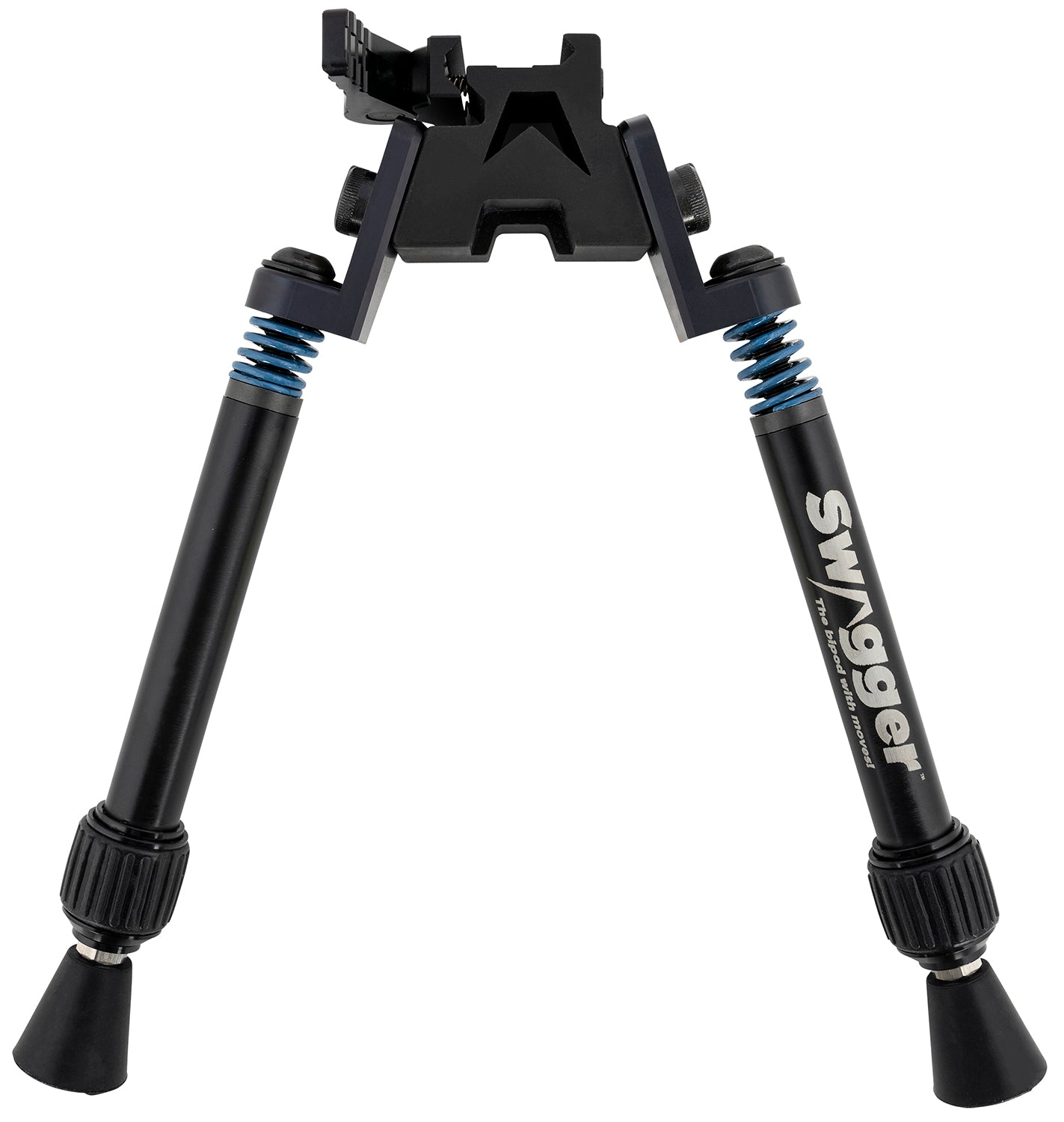Swagger SWAGBPSFR10 SFR10 Flex-to-Rigid QD Bipod, Black, Picatinny, 6"-10.50" Adjustment