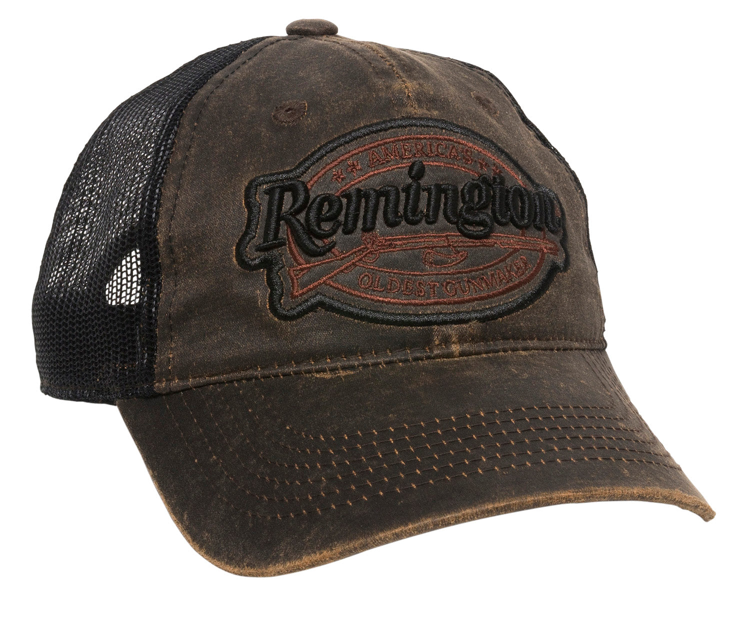 Outdoor Cap RM17A Remington Cotton Unstructured Cap Black/Brown OSFA
