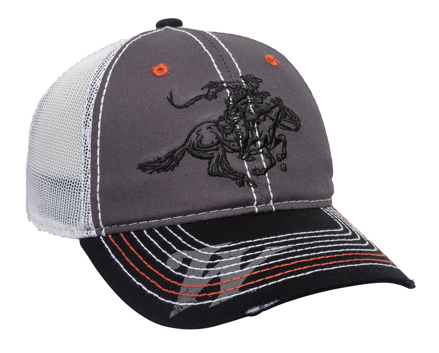 Outdoor Cap WIN35B Winchester Cotton Twill Unstructured Cap Black/Charcoal/White OSFA