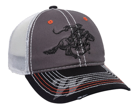 Outdoor Cap WIN35B Winchester Cotton Twill Unstructured Cap Black/Charcoal/White OSFA