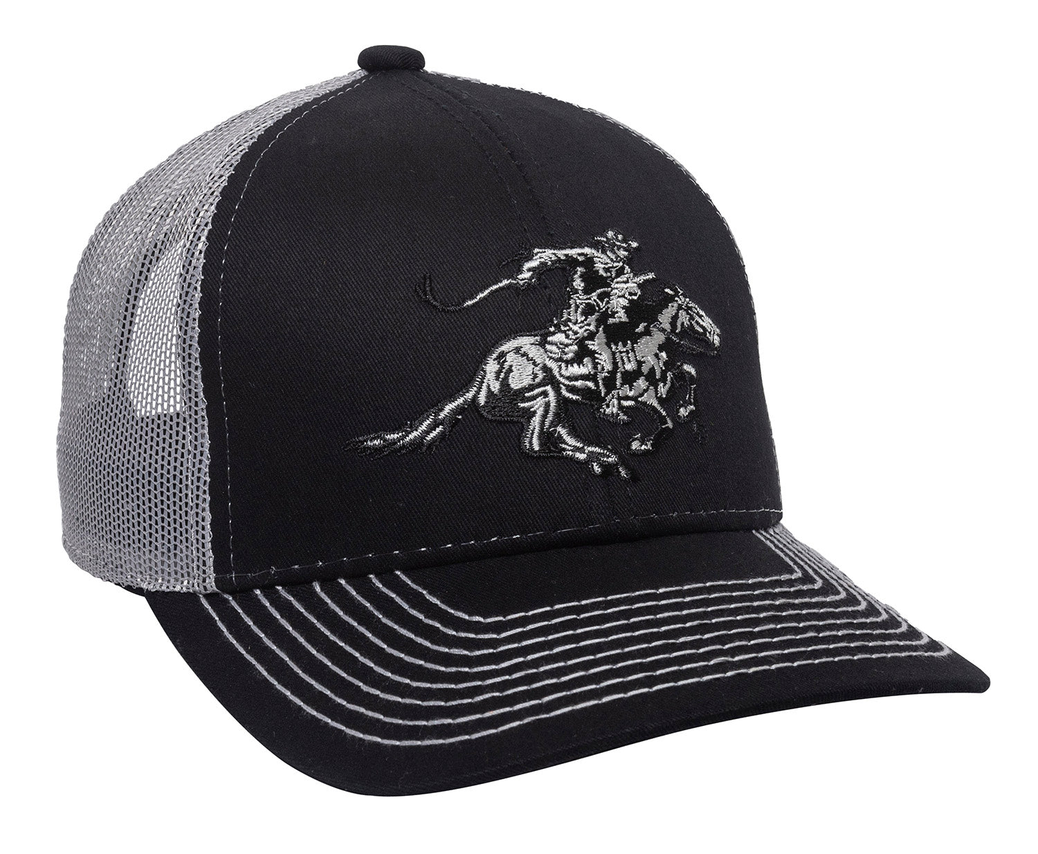 Outdoor Cap WIN46B Winchester Cotton Twill Structured Cap Black/Light Gray OSFA