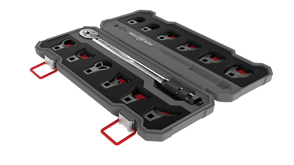 Real Avid AVMF13WS Master-Fit 13-Piece Crowfoot Wrench Set with Torque Handle for AR