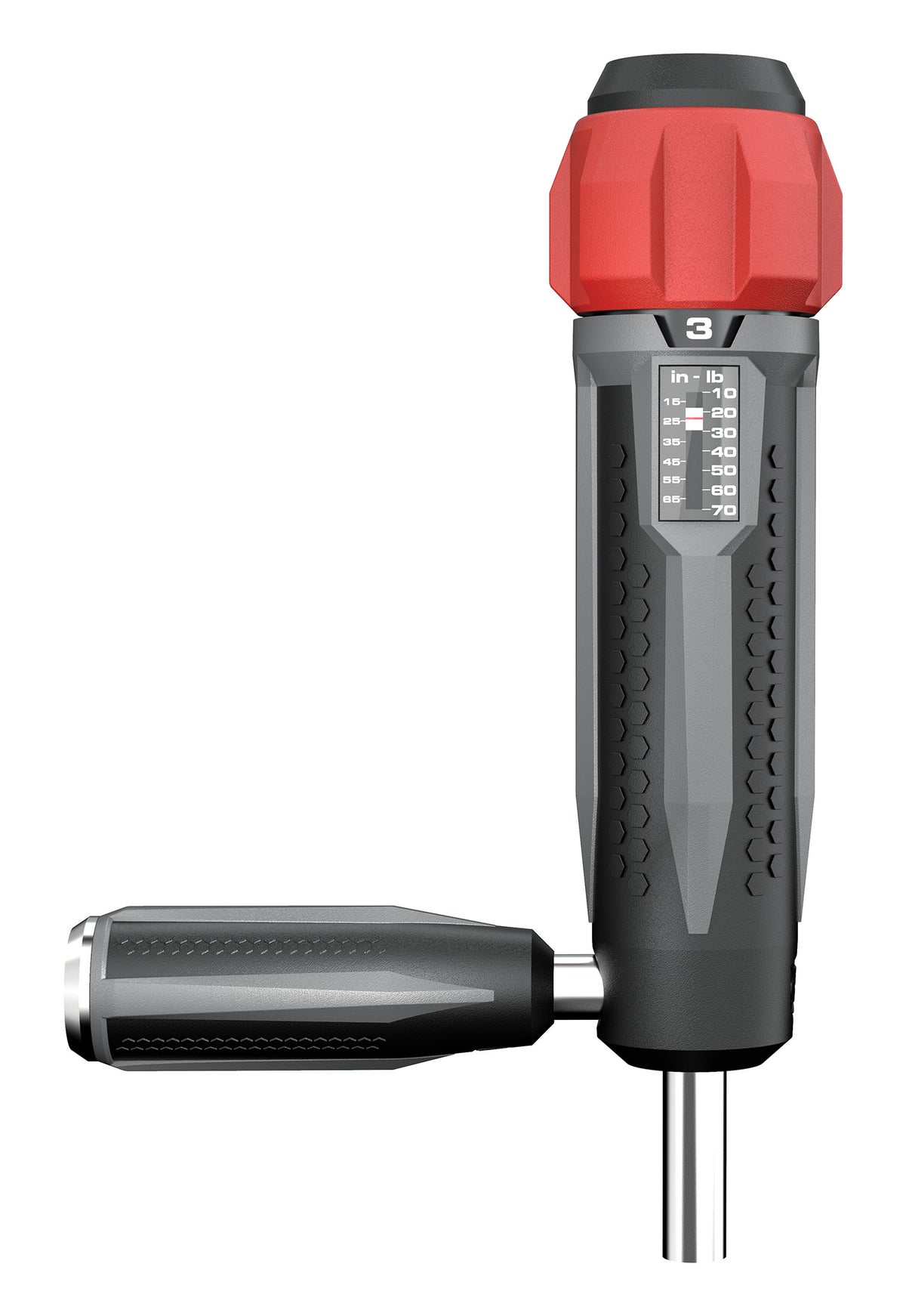 Real Avid Smart Torq Torque Wrench for Optics Mounting and Gun Builds, Gray/Red