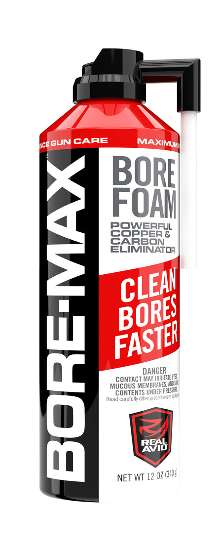 Real Avid AVFBC12A Bore-Max Bore Foam Carbon & Copper Remover 12 oz Aerosol