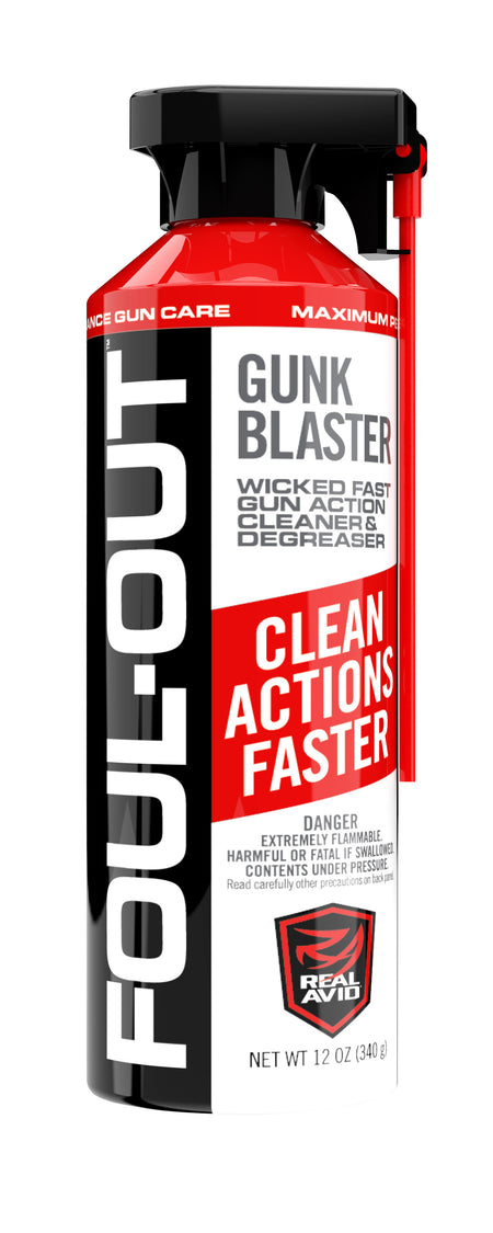Real Avid AVDCB12A Foul-Out Gun Blaster Cleaner & Degreaser 12 oz Aerosol