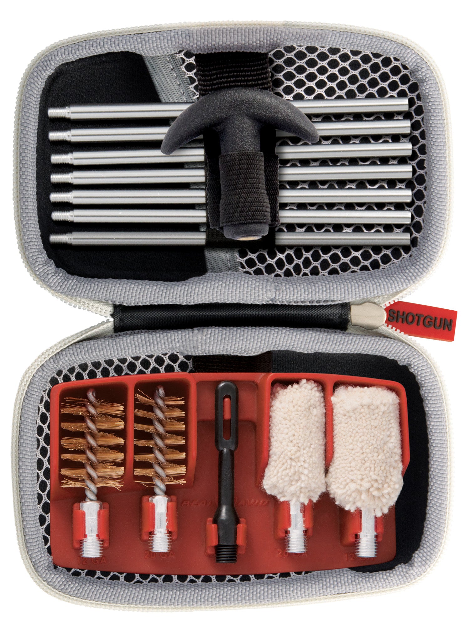 Real Avid Gun Boss Cleaning Kit 12 Gauge and 20 Gauge Shotgun 14 Piece Weather Resistant Case