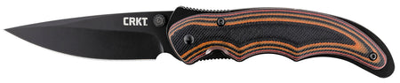 CRKT 1105K Endorser Folding Knife 3.18" Black Oxide 8Cr14MoV Drop Point Blade Multi-Color G10 Handle with Pocket Clip