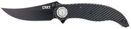 CRKT 2640 Clever Girl Folding Knife 4.10" Black Powder Coated D2 Steel Upswept Blade Black G10 Handle with Pocket Clip