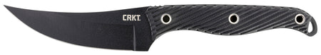 CRKT 2709 Clever Girl Fixed Blade Tactical Knife 4.60" Black Powder Coated SK-5 Steel Upswept Blade Black G10 Handle with Sheath