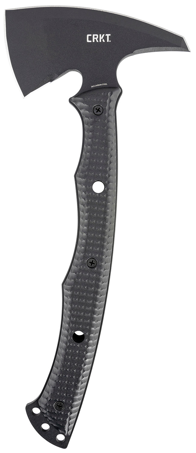 CRKT 2725 Kangee T-Hawk Tactical Tomahawk 2.93" SK-5 Carbon Steel Blade with Spike Black GRN Handle 13.75" Overall
