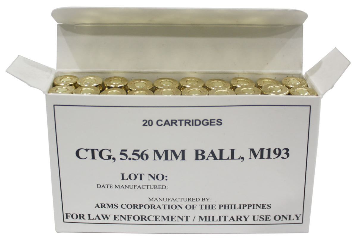 Armscor Precision M193 5.56x45mm NATO 55 gr FMJ ammo