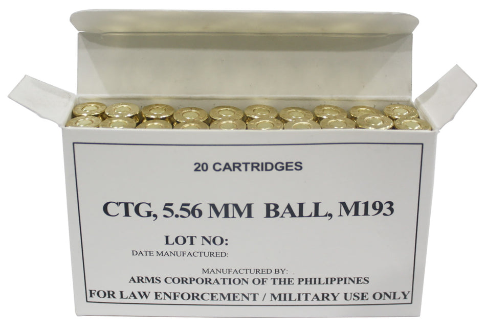 Armscor Precision M193 5.56x45mm NATO 55 gr FMJ ammo