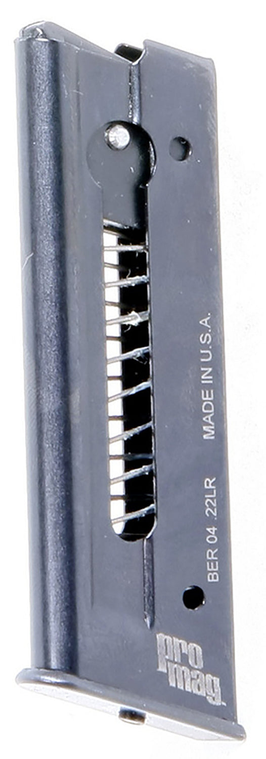 ProMag BER04 7rd Magazine .22 LR for Beretta 21A Bobcat Black Steel