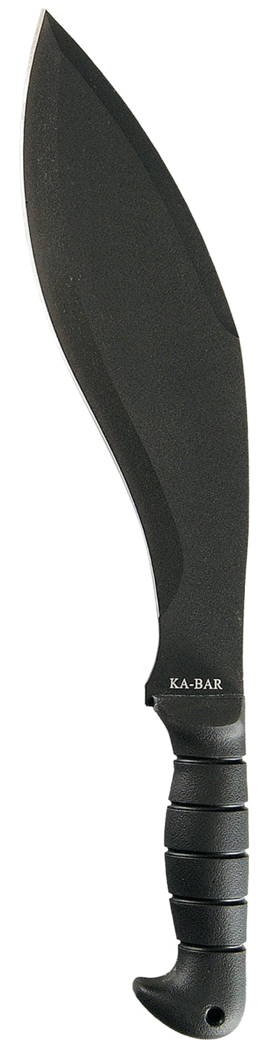 Ka-Bar 1249 Black Kukri Machete 11.5" SK-5 Steel Blade, Black TPR Handle, 17" Overall with Sheath