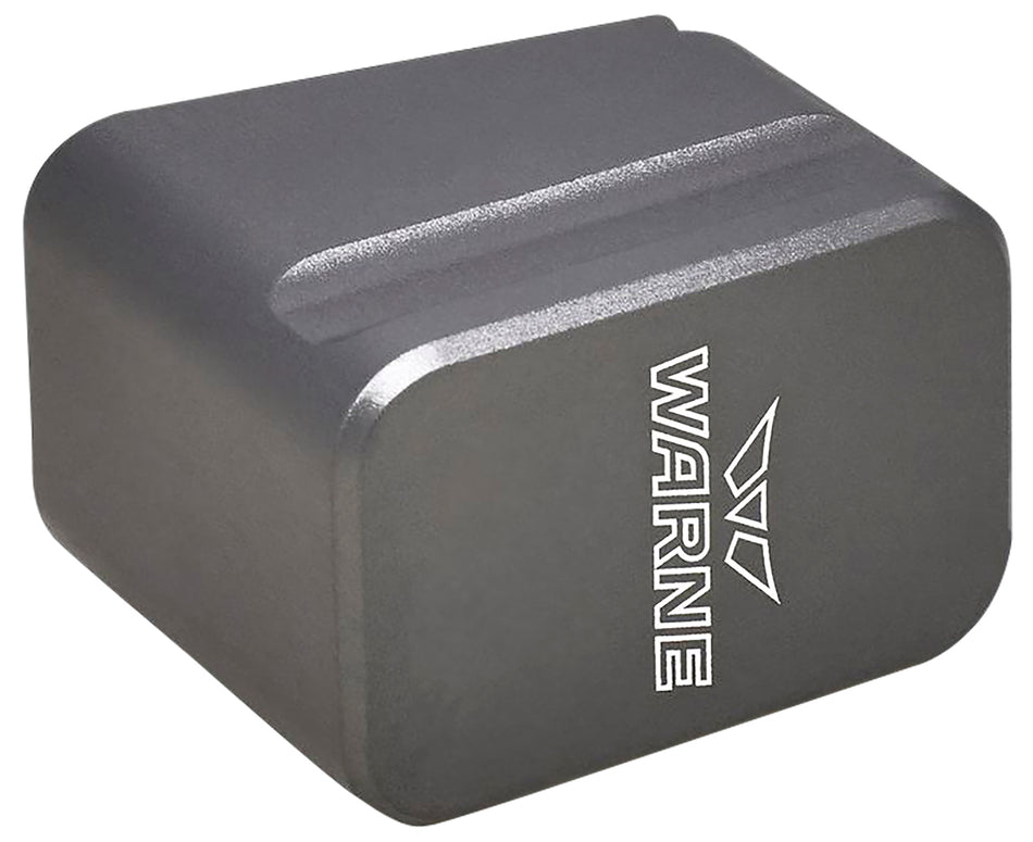 Warne MEG1754GR Magazine Extension for Glock 17/22 Gray Anodized Aluminum (+5rds 9mm / +4rds .40 S&W)