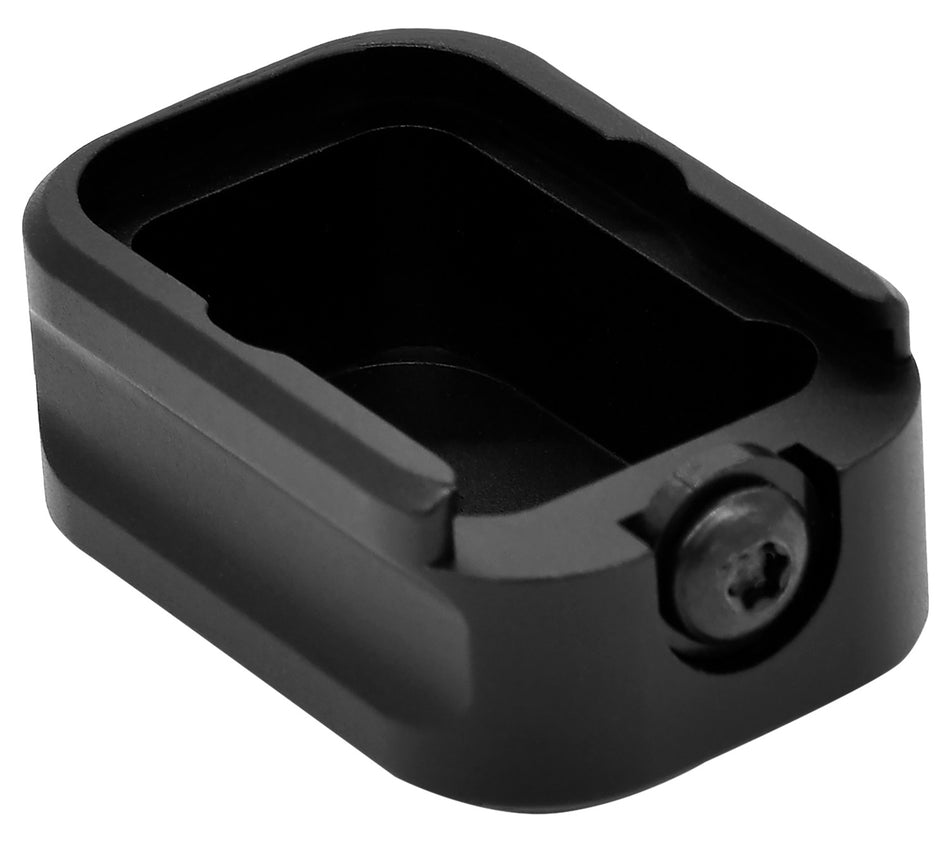 Warne MEG1932BLK Magazine Extension for Glock 19/23 Black Anodized Aluminum (+3rds 9mm / +2rds .40 S&W)