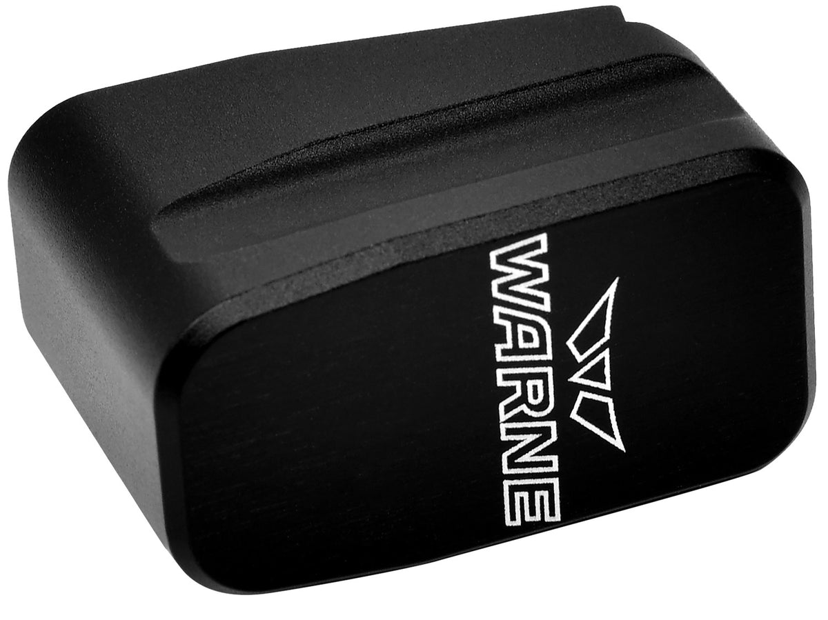 Warne MEG432BLK Glock 43 Magazine Extension +2 Rounds 6061-T6 Aluminum Hardcoat Anodized Black