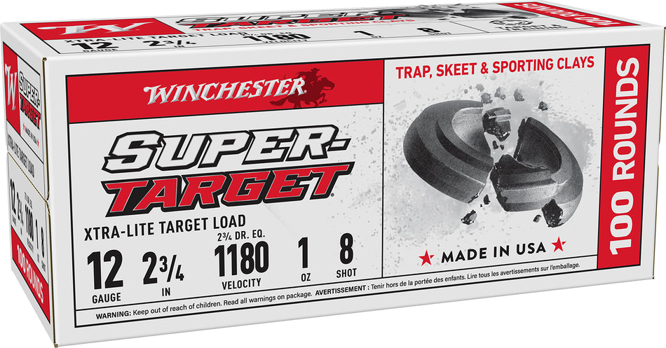 Winchester Super-Target Xtra-Lite Value Pack 12 Gauge 2.75 in / 2.75 in #8 1 oz