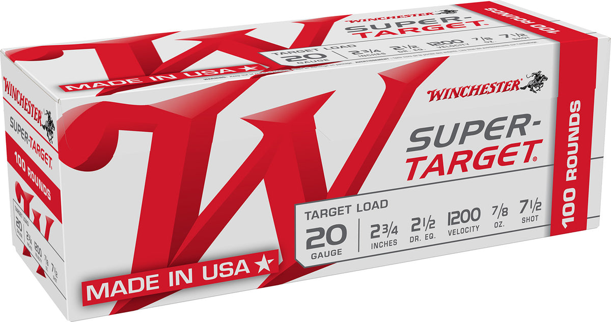 Winchester USA Super-Target 20 Gauge 2.75 in / 2.75 in #7.5 7/8 oz