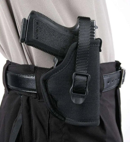 Blackhawk Nylon Hip Holster 3.25-3.75in Barrel Med/Lg Auto Right Hand Black