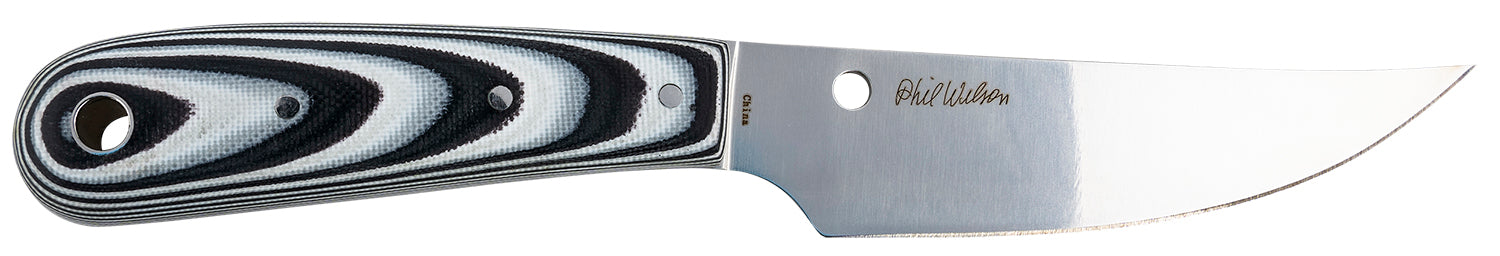 Spyderco Bow River Fixed Blade Knife 4.36" 8Cr13MoV Plain Drop Point Blade Layered Black & Gray G10 Handle FB46GP