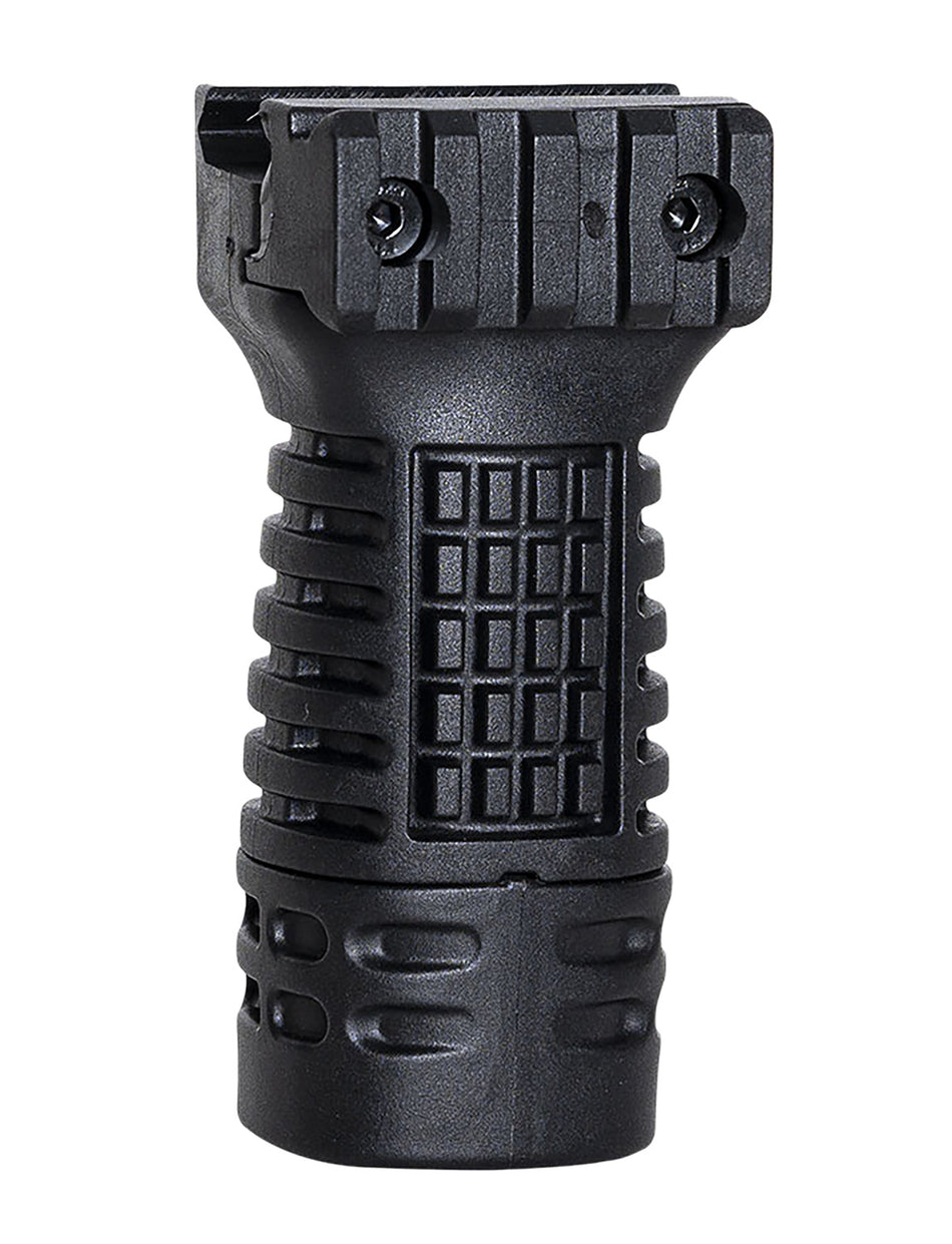 NCStar DLG116 1913 Picatinny Mid-Length Vertical Grip with Storage Black Polymer