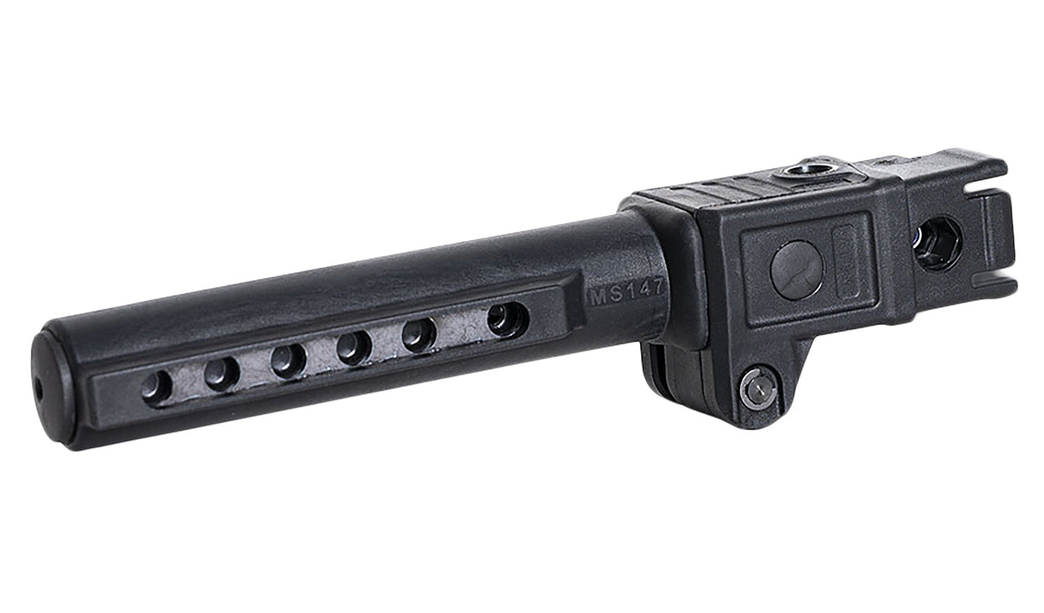 NcStar VG147 Folding Mil-Spec Stock Tube Adapter Black for AK-Platform Stamped Receiver