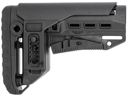 NcStar DLG-130-052 Compact PCP52 Mil-Spec Collapsible Stock Black Synthetic with Adjustable Cheekpiece
