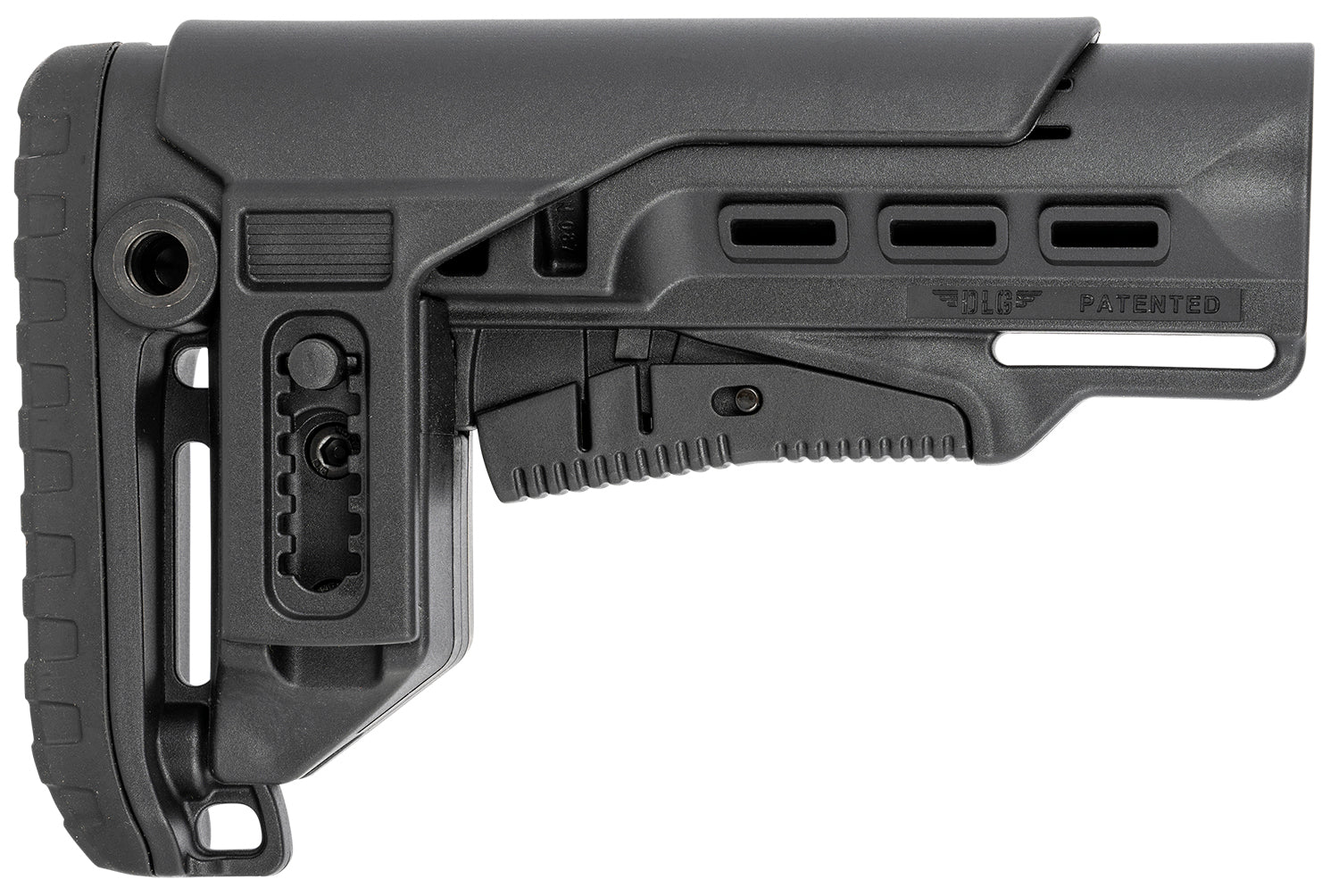 NcStar VG087052 Tactical PCP52 Mil-Spec Collapsible Stock Black Synthetic with Adjustable Cheekpiece