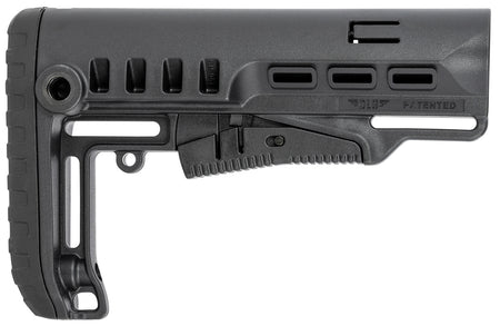 NcStar VG087 Tactical Mil-Spec Collapsible Stock Black Synthetic with QD Sling Mounts and Rubber Butt Pad