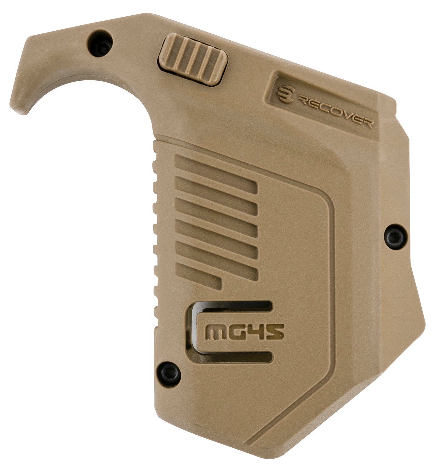 Recover Tactical MG4502 Angled Mag Pouch Double Stack Tan Polymer 45 ACP/10mm Auto for Glock 20/21