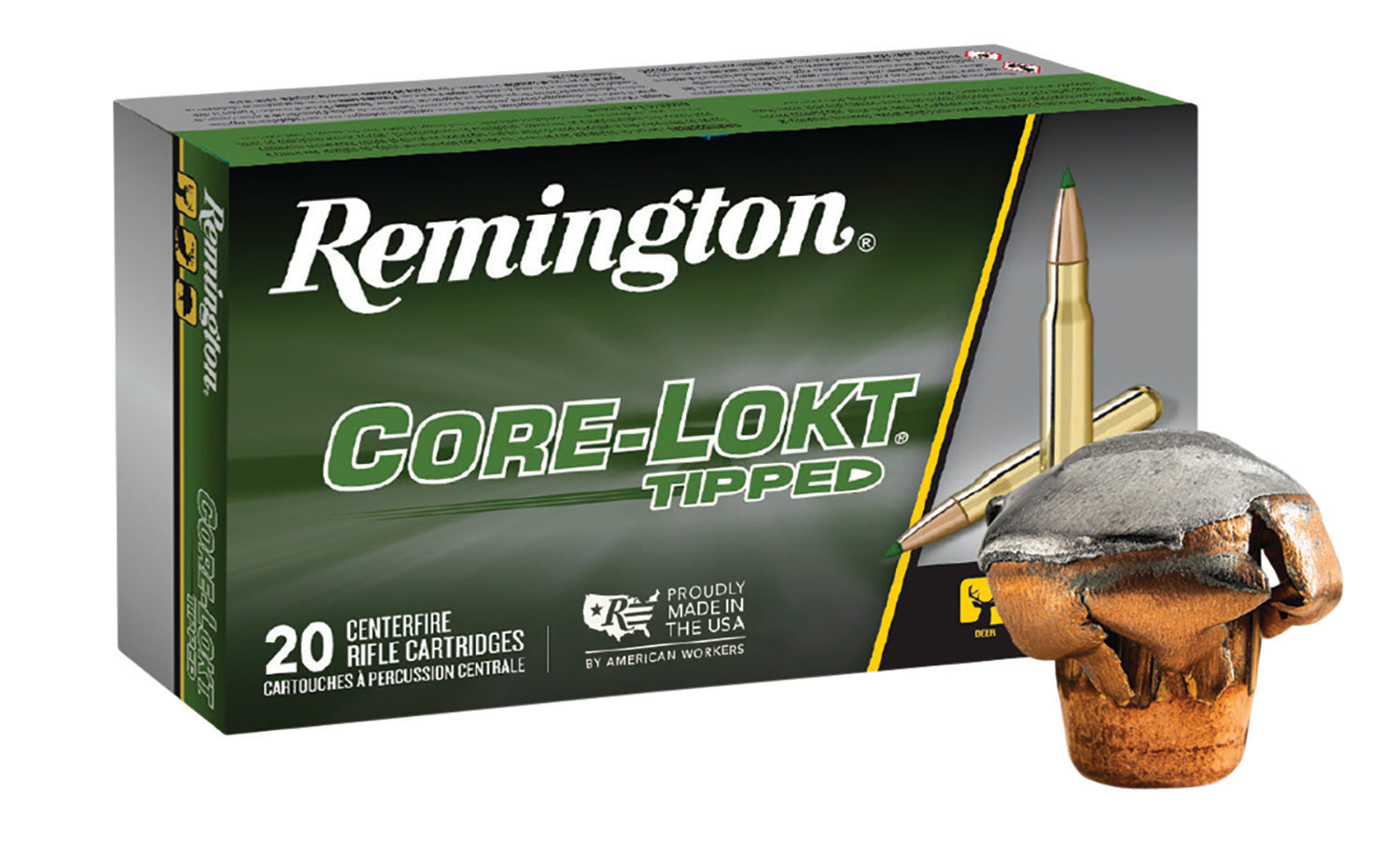 Remington 29043 Core-Lokt Tipped Core Lokt Tipped Polymer Tip  150 Grain .300 WSM