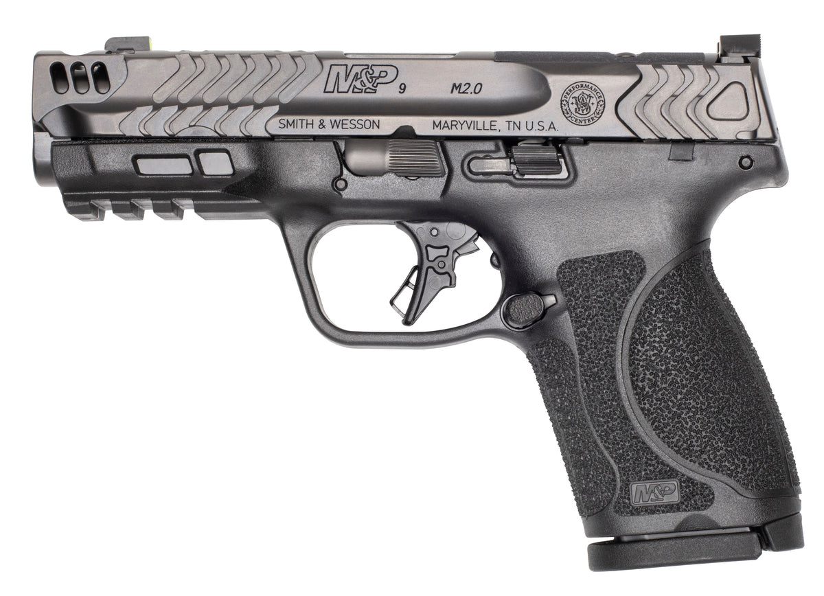 Smith & Wesson 13989 M&P9 2.0 Compact Frame 9mm 15+1 4.22" Stainless Armornite Gray Stainless Steel Slide Black Textured Grip
