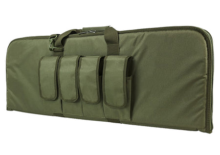 NcStar CVCP2960G36 VISM 36 Inch Carbine Case OD Green Lockable Zippers Mag Pouches