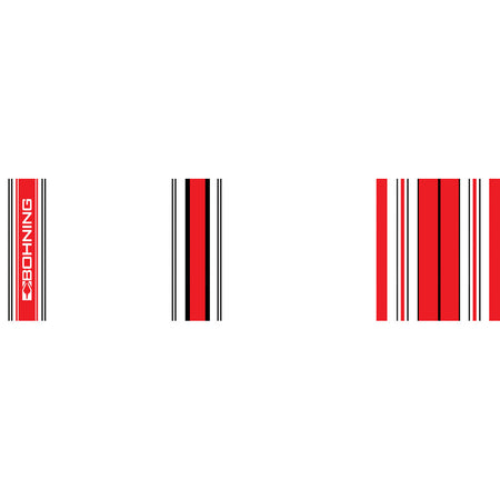 Bohning 7 in. Standard Arrow Wraps Crested Red 13 Pack
