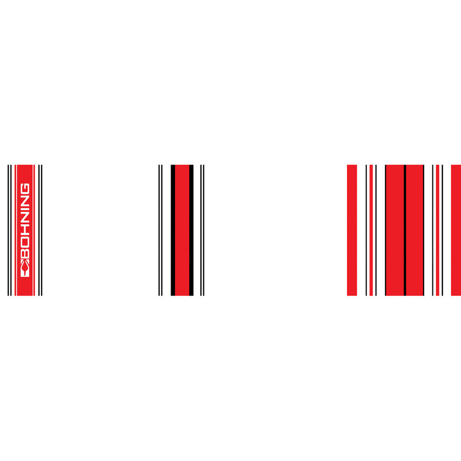 Bohning 7 in. Standard Arrow Wraps Crested Red 13 Pack