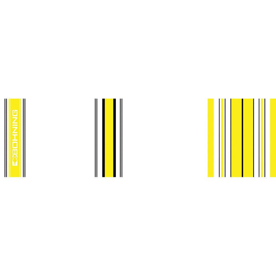 Bohning 7 in. Standard Arrow Wraps Crested Yellow 13 Pack