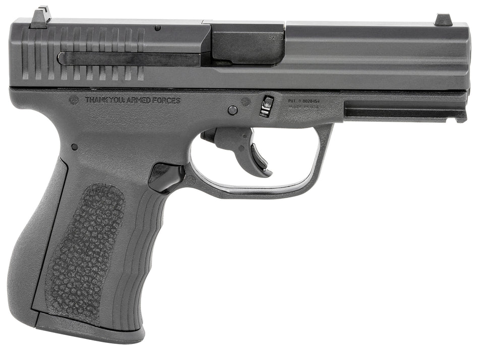 FMK G9C1G2BSSCM 9C1 G2 *CA/MA Compliant 9mm Luger 10+1 4" Black Stainless Steel Barrel, Black Serrated Carbon Steel Slide, Black Polymer Frame w/Picatinny Rail, Black Backstrap Grip