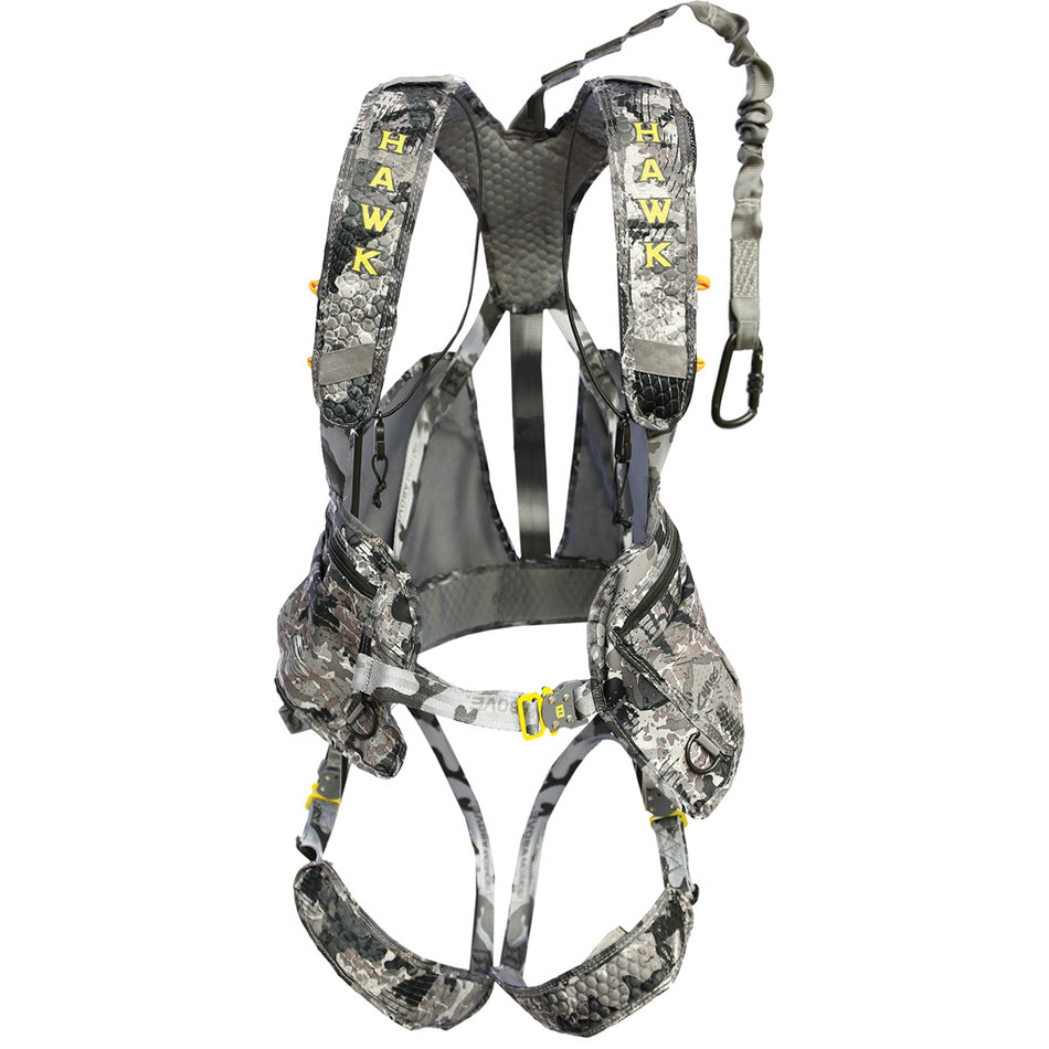 Hawk Elevate Pro Treestand Safety Harness with Quick Set Carabiner