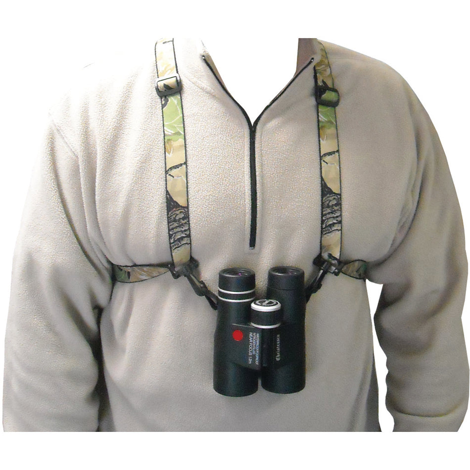 Horn Hunter Bino Harness System Camo Elastic Binocular Carrier