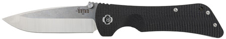 Southern Grind Bad Monkey 4" Folding Drop Point Satin 14C28N Blade, Black G10 Handle with Pocket Clip