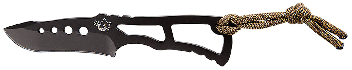 Southern Grind Vermin Fixed Drop Point Black S35VN Blade with Kydex Sheath and Paracord Lanyard