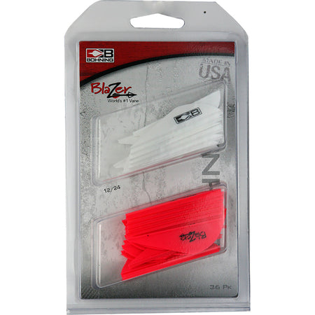 Bohning Blazer Vane Combo White/Hot Pink 36 pk. Arrow Fletching