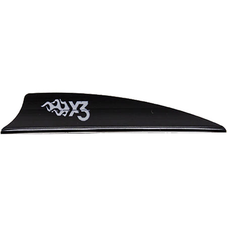 Bohning X3 Black Arrow Vanes 2.25 in. 100 Pack