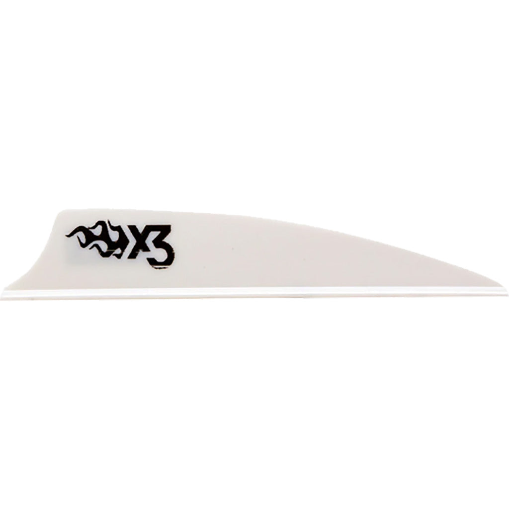 Bohning X3 White Arrow Vanes 2.25 in. 100 Pack